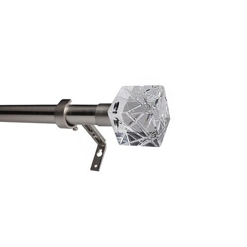 Urbanest Cut Ice Single Curtain Rod And Hardware Set Com