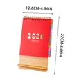 thumbnail image 3 of Rewenti 2026 Paper Desk Calendar Office Desktop Calendar Festive Red Mini Desk Calendar, 3 of 6