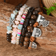 thumbnail image 3 of 6 Piezas Pulsera Para Hombre De Cuero Joyeria Dama Regalos Xtellar multicolor, 3 of 4