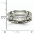 thumbnail image 2 of Titanium Concave 6mm Polished Beveled Edge Band, 2 of 6