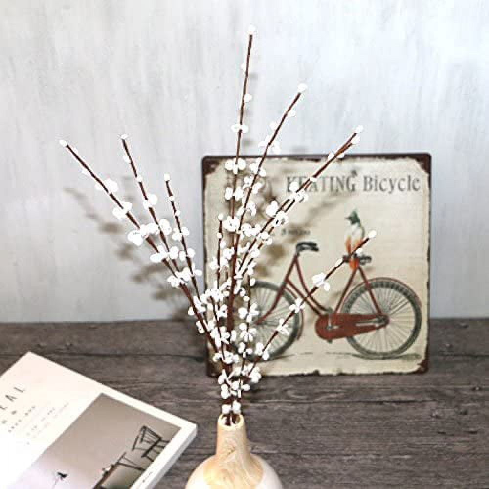 10pcs Faux Jasmine Long Artificial Jasmine Flowers Faux Jasmine Branches Artificial Flowers Fake Flowers Long Stem Artificial Flowers for Tall Vase Home Kitchen Office Wedding DIY Decor, Yellow