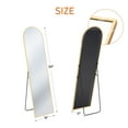 thumbnail image 2 of Alvantor Standing Mirror with Anti-Rust Frame in Black and Gold, 2 of 5