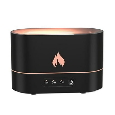 

MYSEPT Flame Air Humidifier Essential Oil Aroma Diffuser Ultrasonic Mist (Black)