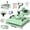 5-in-1 Green, variant on DKMOCO 15''x15'' Heat Press, 8-in-1 Digital Shirt Press Machine Heat Transfer Sublimation with 30oz Tumbler Press, Teflon-Coated Heat Plate, 360° Swing Away for Mugs Hat Plate Cap, Lavender
