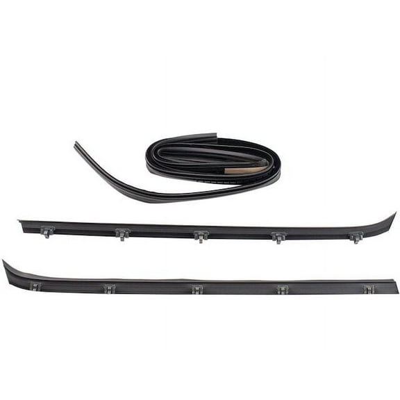 Door Window Belt Weatherstrip Kit 3 Piece - Compatible with 1975 - 1986 Chevy C20 1976 1977 1978 1979 1980 1981 1982 1983 1984 1985