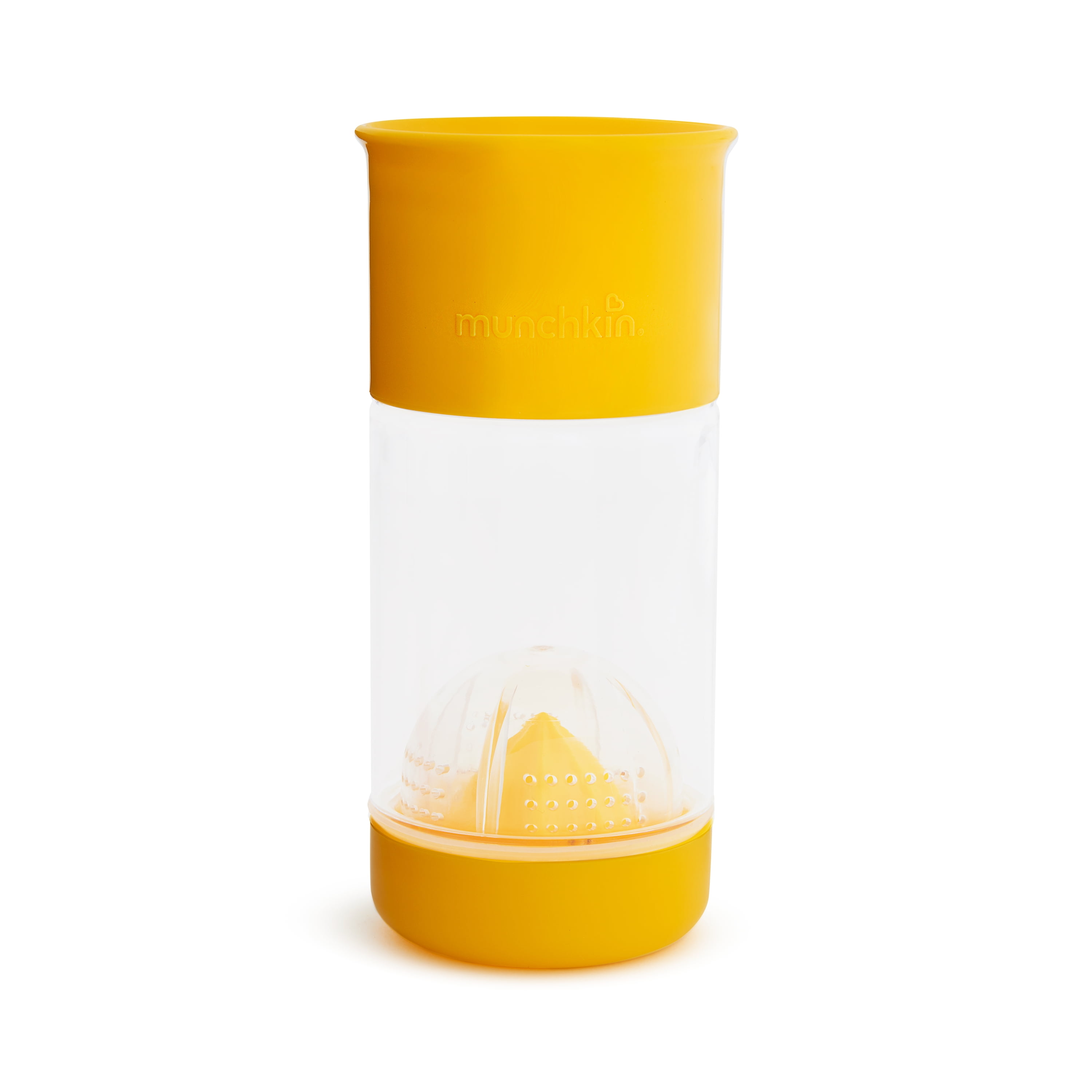 Munchkin Miracle 360 Fruit Infuser Sippy Cup, 14 Ounce, Yellow