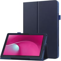 zukof Folio Stand Case for T-Mobile REVVL Tab 2 10.1 Inch Tablet 2025 - Lightweight Folding Slim PU Leather Protective Cover (Navy Blue)