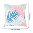 thumbnail image 3 of CaiYueKe Throw Pillow Covers Outdoor Waterproof Cozy Graceful Fan-Shaped Leaves Decorative Cushion Cases for Garden Patio Tent Balcony Couch Sofa 18 X 18 Inches, 3 of 8