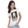 thumbnail image 3 of Warning Hike Your Own Risk Bigfoot Womens Slim Fit Graphic Tee Brisco Brands X, 3 of 5