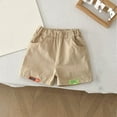 thumbnail image 2 of Loopsun Boys Girls Summer Shorts, Shorts for Kids, Children's Casual Solid Comfortable Elastic Waist Shorts Khaki 7-8 Years, 2 of 3