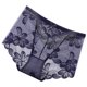thumbnail image 4 of Bragas de encaje Mujeres Sexy Calzoncillos sin costuras huecos Cintura media Levantamiento de cadera Ropa interior transpirable, Azul, L Scienceny AP001201-16B, 4 of 7