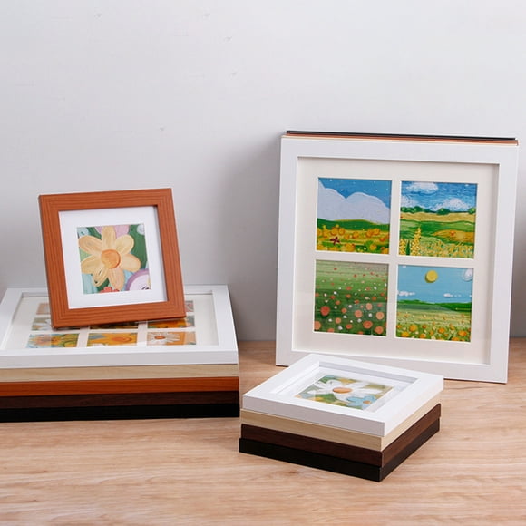 Sunjoy Tech 1 Set Painting Frame Not Easily Deformed Sturdy Square 4/9 Grids Picture Display Stands Home Supply