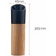 thumbnail image 4 of Juego de Molinillo de Sal o Pimienta de 2 Piezas Molinillo de Sal y Pimienta de Madera de Haya Molinillo de Pimienta o Sal de Madera con Rotor de cerámica Ajustable Molinillo de Pimienta de Madera pa, 4 of 5