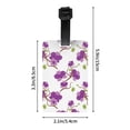 thumbnail image 4 of Luggage Tags for Suitcases, Fujiman Orchids Flowers Leather Bag Luggage Tags ID Label Tags Privacy Protection Travel Bag Labels, 4 of 6
