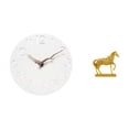 thumbnail image 1 of Reloj de pared,Reloj de pared decorativo para baño o dormitorio,Estatuas de caballos,Estatuas de caballos Figura de caballo Figura de caballo,Esculturas de caballos,adornos de caballos,figuras, 1 of 8