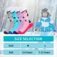thumbnail image 6 of HYCLES Kids Ski Socks, Long Keen High Thermal Winter Socks for Boys, 2 Pairs Colorful Warm Ski Socks for Children, Soft Breathable Winter Outdoor Ski Socks for Skiing Skating Snowboarding, 6 of 6