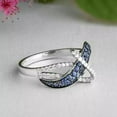Beautiful 2Ct Round Simulated Sapphire Women's Gorgeous Band Ring 14k ...