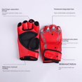 thumbnail image 2 of Guantes de boxeo de medio dedo MMA boxeo Sanda guantes de adulto engrosados saco de arena saco de arena lucha lucha lucha boxeo UFC, 2 of 5