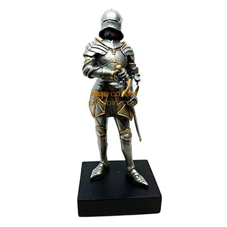 - GOTHIC MEDIEVAL KNIGHT SHORT SWORSMAN STATUE 9