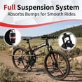 thumbnail image 3 of Zimtown 26" Folding Mountain Bike, Shimano 21 Speed MTB Bicycle for Adults, Black, 3 of 14