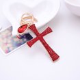 thumbnail image 3 of IKemiter Porte-Clés Croix Pendentif en Alliage de Strass pour Sacs de Cellulaire Clé, 3 of 5