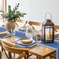 thumbnail image 6 of Dark Blue Greek Key Round 13 Inch Placemats Set of 6, Geometric Greece Ancient Farmhouse Geo HeatResistant Non Slip Place Mats for Dining Table, Wipeable Braided Kitchen Table Mats for Housewarming, 6 of 9