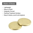 thumbnail image 4 of Uxcell Brass Stamping Blank Round Metal DIY Tag 8mm Dia 1mm Thick for Craft, Pendant Decoration, Pack of 20, 4 of 7