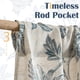 thumbnail image 5 of Cortina de Visillo Jinchan Floral de Lino para Cocina 40x120cm Azul, 5 of 9