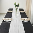 thumbnail image 6 of BalsaCircle 12" x 108" White Crinkled Accordion Taffeta Table Runner Party Events Linens, 6 of 8