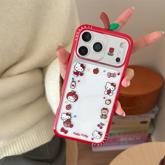 Cute Hello Kitty Lovely Case for iPhone 17 16 15 14 Pro Max Clear Shockproof Accessories Pink Cover