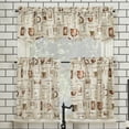 thumbnail image 6 of No. 918 Bristol Coffee Shop Semi-Sheer Rod Pocket Kitchen Curtains, 54"x14", Ivory, 6 of 7