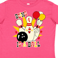 thumbnail image 4 of Inktastic Cute Bowling Pin 4th Birthday Boys or Girls Toddler T-Shirt, 4 of 5