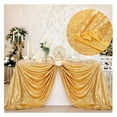 thumbnail image 2 of Gold Sequin Tablecloth 108x50 Inch-Rectangle Table Cover Overlay for Wedding Baby Birthday Cake Table Holiday Banquet Decoration (S75 Silver,80inch X 50inch), 2 of 7