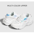 thumbnail image 3 of LUCKY STEP Fashion Colorblock Chunky Sneakers Retro Dad Casual Shoes,White,Womens, 3 of 10