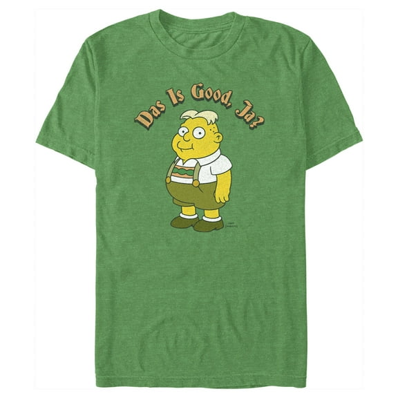 Men's The Simpsons Uter Das is Good, Ja? Graphic Tee Kelly Heather Small