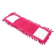 thumbnail image 2 of Almohadillas de cabeza plana de chenilla para fregona, repuesto de repuesto para limpieza de polvo, almohadillas para fregona de suelo (rojo), 1 ud., 2 of 6