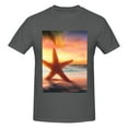 thumbnail image 4 of Bingfone Starfish Sunset Sea Beach Men'S Loose Fit Short-Sleeve Pocket T-Shirt, 4 of 7