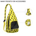 thumbnail image 3 of Funny Shark Face Chest Bag - Comical Great White Design, Water-Resistant Material, 3 of 4