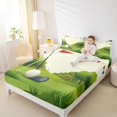 thumbnail image 4 of Homewish Cartoon Golf Sports Twin Sheet Sets, Ball Game Lover Twin Fitted Sheet, Teens Kids Boys Girls Flat Sheet, Breathable Home Decor, 3-Piece, 4 of 7