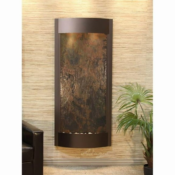 Adagio PWA3514 Pacifica Waters Antique Bronze Multi Color Featherstone Wall Fountain