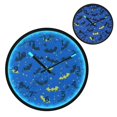 Bat Star Night Wall Clock 12 Inch Voice Activated Night Light Silent ...