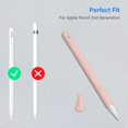 thumbnail image 6 of Fintie Soft Silicone Sleeve for Apple Pencil Pro & 2nd Generation - Protective Pen Skin Cover Pencil Grip Holder with 2 Nib Covers Accessories, Pink Sand, 6 of 8