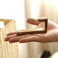 thumbnail image 5 of Leodye 1PCS Rustic Wooden Wall Hook Heavy Duty Hanging Storage Rack for Towels Hats Bags Home Entryway Decor -3.54IN, 5 of 6