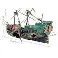 thumbnail image 5 of Large Aquarium Decoration Boat Aquarium Ship Air Split Shipwreck Fish Tank Decor, 5 of 9