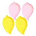 thumbnail image 4 of LABSERRON 4Pcs Small Tray Bead Working Tray Leaf Shape for Storage Holder Yellow 5.70X3.34X0.59In, 4 of 8