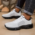 thumbnail image 2 of PLERISE Men's Air Cushion Sports Sneakers, Lightweight Breathable Running and Walking Shoes, Lace-Up Casual Footwear for Gym, Outdoor Activities, and Daily Comfort, 2 of 9