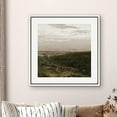 thumbnail image 3 of PixonSign Framed Canvas Wall Art Cloudy Stormy Brown Countryside Landscape Print Nature Wilderness Fine Art Farmhouse/Country Minimal Artwork for Living Room, Bedroom, Office - 24"x24" White, 3 of 5
