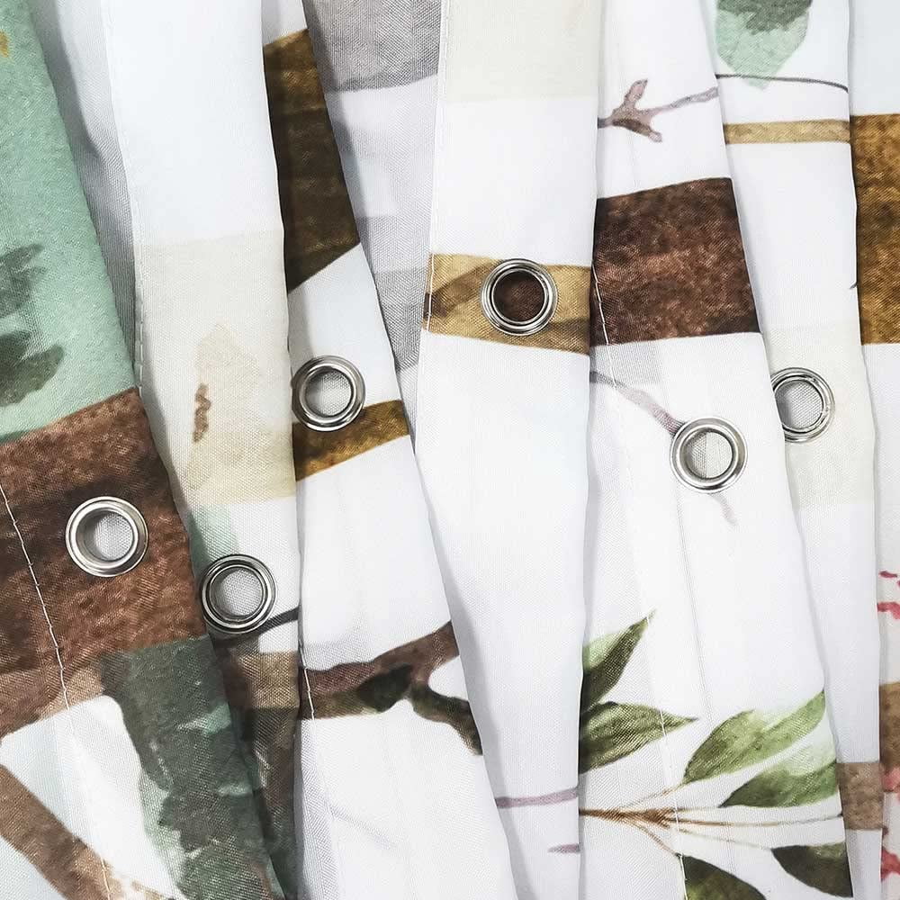 Rustic Forest Shower Curtain for Bathroom, Rustic Lodge Forest Cabin Shower Curtain Country Hunting Bathroom Curtain, Wild Animal Bear Moose Deer Fox in Forest Shower Curtain 70X84IN with 12PCS Hooks