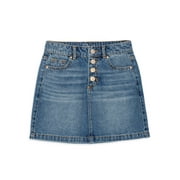 WONDER NATION EB Wonder Nation Girls Denim Skirt, Sizes 4-18 Plus