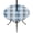 Blue5, variant on Round Outdoor Tablecloth with Umbrella Hole and Zipper, Black Checkered Tablecloth with Elastic Waterproof, Summer Modern Minimalist Patio Table Covers for 31" - 35" Picnic Pool Tables